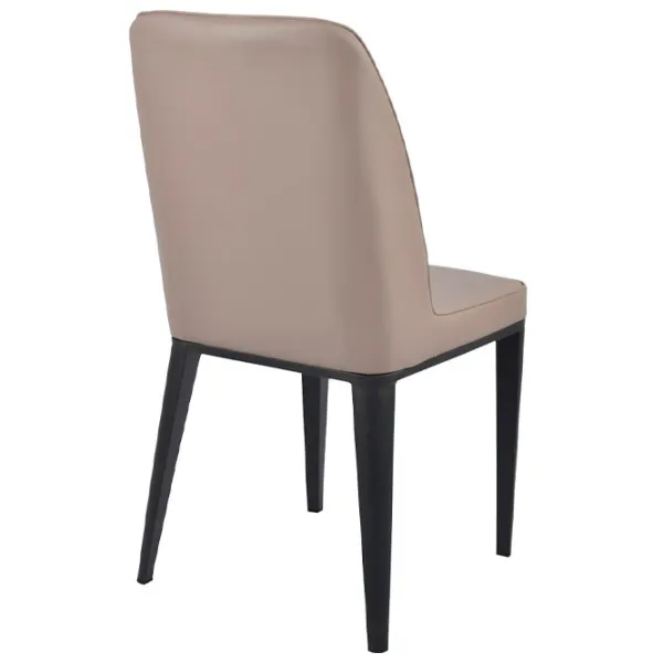 Scaun de bucătărie DecoPrim B-02 Stofă/ Beige Black photo 4