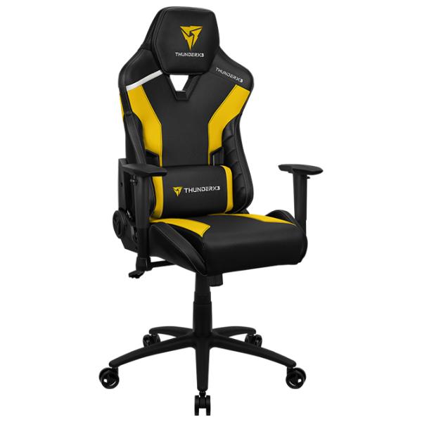 Scaun Gaming ThunderX3 TC3 Yellow Black photo 4