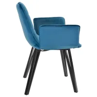 Scaun de bucătărie DecoPrim DC-18 Stofă/ Blue Black photo 3