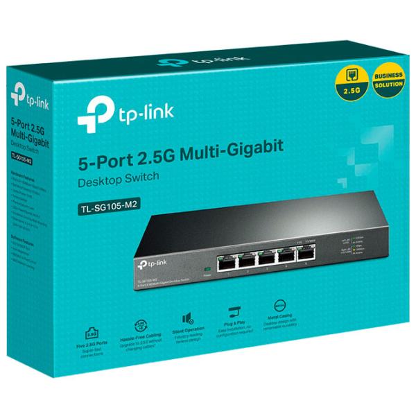 Switch TP-Link TL-SG105-M2 Черный photo 4