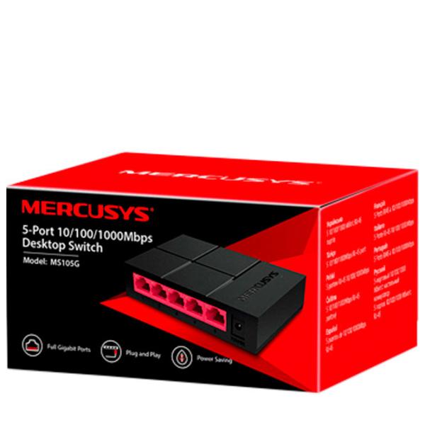Switch Mercusys MS105G Black photo 4