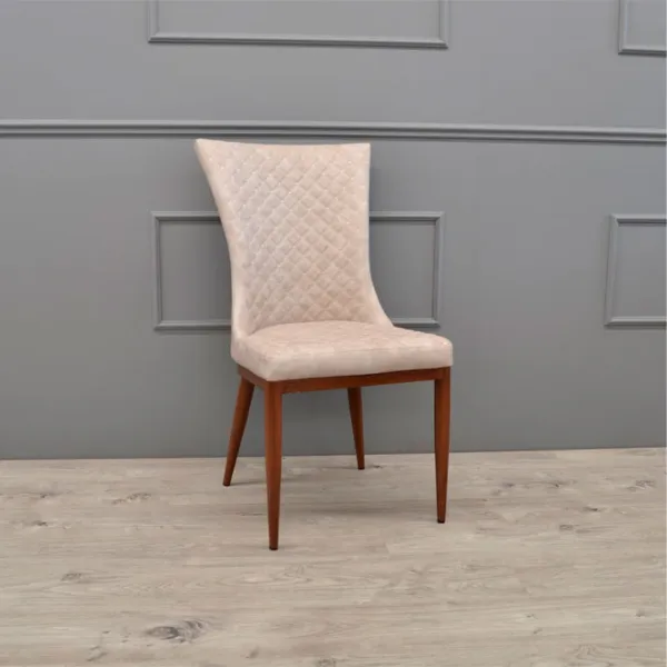 Scaun de bucătărie DecoPrim C-64 ECO Piele/ Beige Brown photo 3