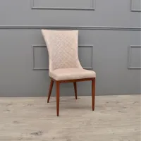 Scaun de bucătărie DecoPrim C-64 ECO Piele/ Beige Brown photo 3