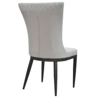 Scaun de bucătărie DecoPrim C-64 ECO Piele/ Gray Black photo 2