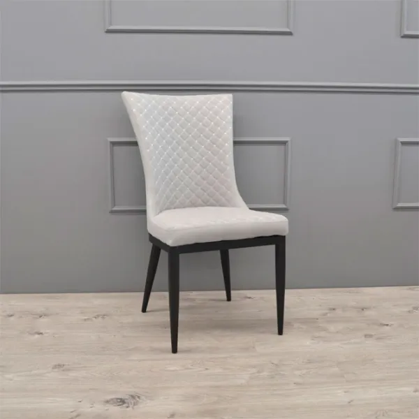 Кухонный стул DecoPrim C-64 ЭКО Кожа/ Серый Черный photo 3