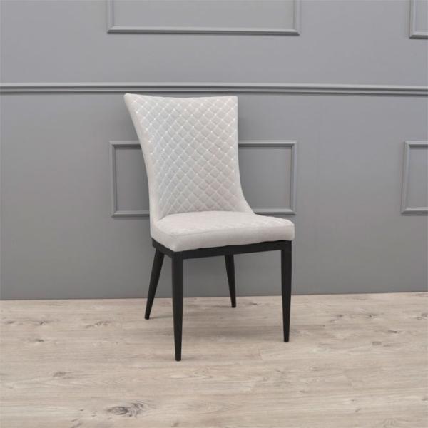 Кухонный стул DecoPrim C-64 ЭКО Кожа/ Серый Черный photo 3