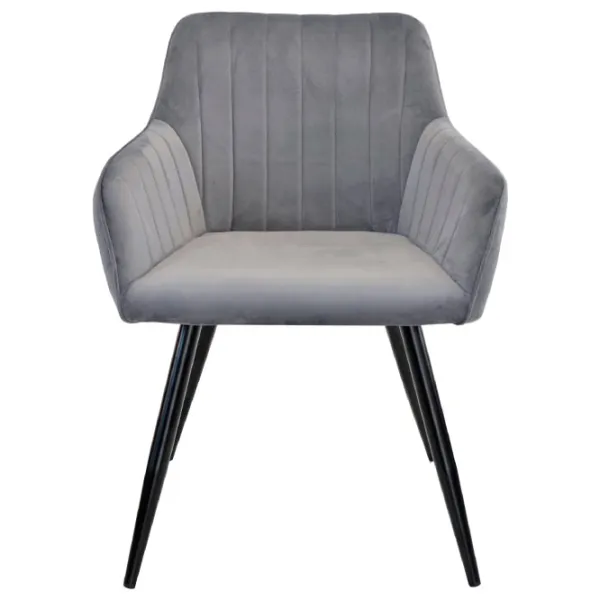 Scaun de bucătărie DecoPrim Iris Stofă/ Gray Black photo 2