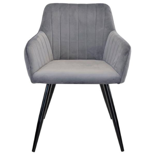 Scaun de bucătărie DecoPrim Iris Stofă/ Gray Black photo 2
