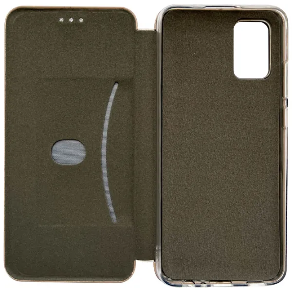 Чехол для смартфона Samsung Galaxy A02s Rival/ Чехол книжка/ Кожа/ Золотой photo 2 Чехол для смартфона Samsung Galaxy A02s Rival/ Чехол книжка/ Кожа/ Золотой photo 2