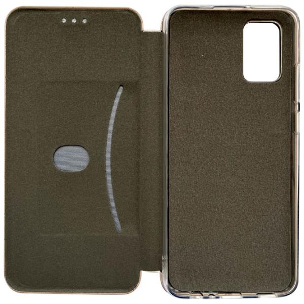 Чехол для смартфона Samsung Galaxy A02s Rival/ Чехол книжка/ Кожа/ Золотой photo 2 Чехол для смартфона Samsung Galaxy A02s Rival/ Чехол книжка/ Кожа/ Золотой photo 2