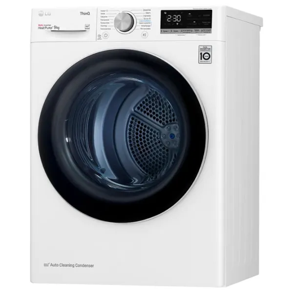 Mașină de uscat rufe LG DC90V5V0W 9 kg/ White photo 2