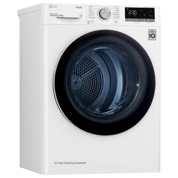 Mașină de uscat rufe LG DC90V5V0W 9 kg/ White photo 3