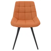 Scaun de bucătărie DecoPrim Nicole Piele artificială/ Orange Rusty photo 2