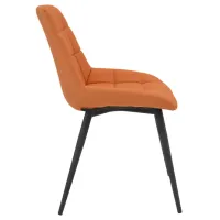 Scaun de bucătărie DecoPrim Nicole Piele artificială/ Orange Rusty photo 3