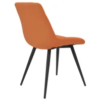 Scaun de bucătărie DecoPrim Nicole Piele artificială/ Orange Rusty photo 4