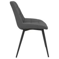 Scaun de bucătărie DecoPrim Nicole Piele artificială/ Gray photo 3