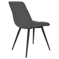 Scaun de bucătărie DecoPrim Nicole Piele artificială/ Gray photo 4