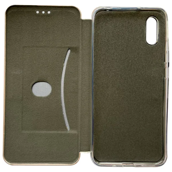 Husă pentru smartphone Xiaomi Redmi 9A Rival/ Flip Cover/ Soft/ Gold photo 2