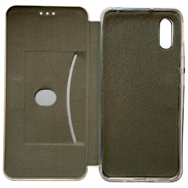 Husă pentru smartphone Xiaomi Redmi 9A Rival/ Flip Cover/ Soft/ Gold photo 2