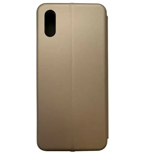 Husă pentru smartphone Xiaomi Redmi 9A Rival/ Flip Cover/ Soft/ Gold photo 3