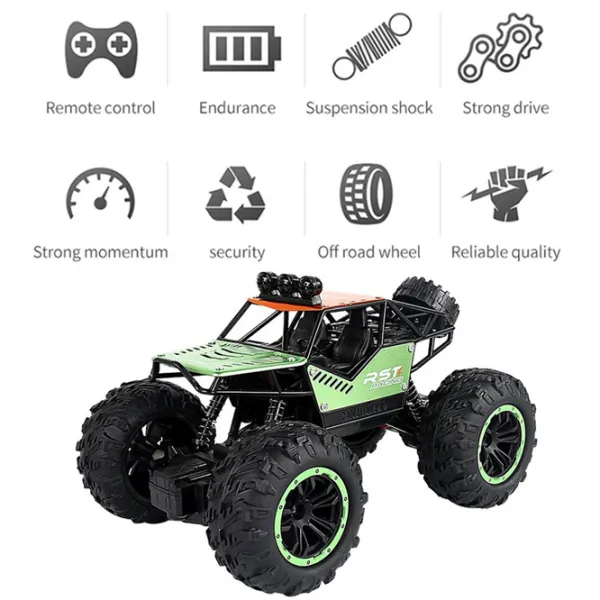 Mașină Lead Honor Rover Off-Road Climbing Car LH-C021  / 2.4 GHz / Green photo 3