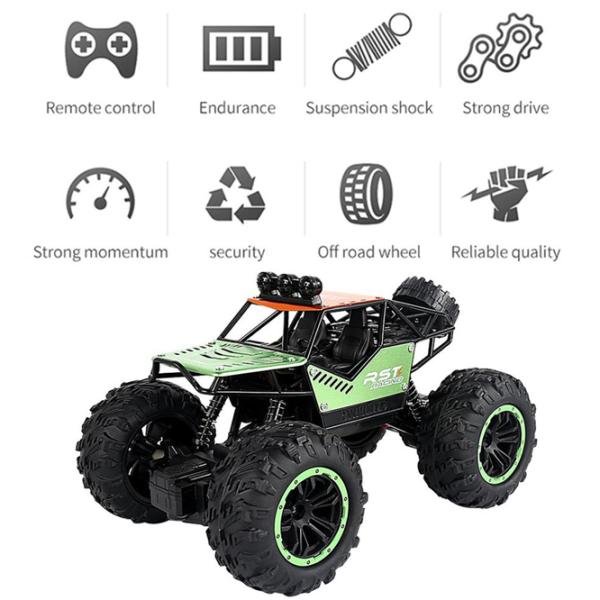 Mașină Lead Honor Rover Off-Road Climbing Car LH-C021  / 2.4 GHz / Green photo 3