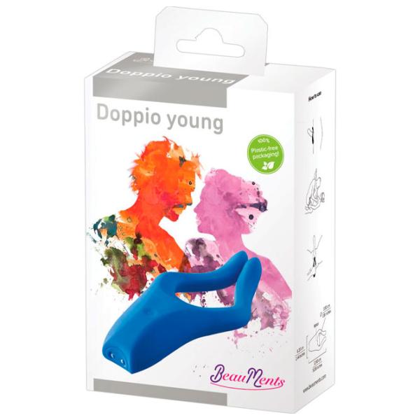 Вибратор BeauMents Doppio young Синий photo 5
