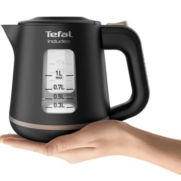 Ceainic electric Tefal KI533811 1l / Ascuns / Black photo 4