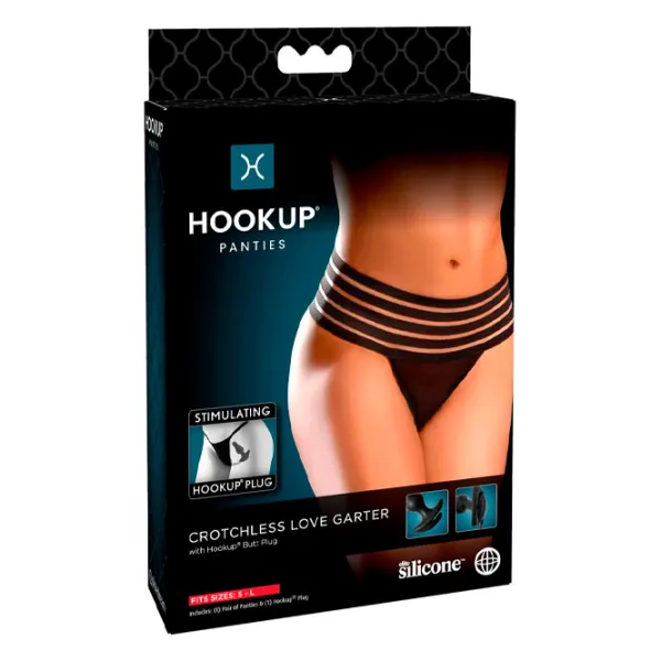 Комплект нижнего белья Hookup Crotchless Love Garter (94 x 30 мм) Черный photo 4 Комплект нижнего белья Hookup Crotchless Love Garter (94 x 30 мм) Черный photo 4