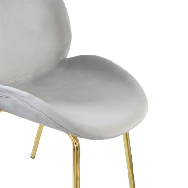 Scaun de bucătărie DecoPrim Roxy Stofă/ Gray Gold photo 4 Scaun de bucătărie DecoPrim Roxy Stofă/ Gray Gold photo 4