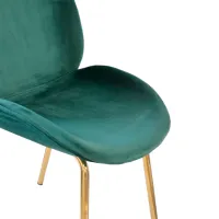 Scaun de bucătărie DecoPrim Roxy Stofă/ Green Gold photo 4