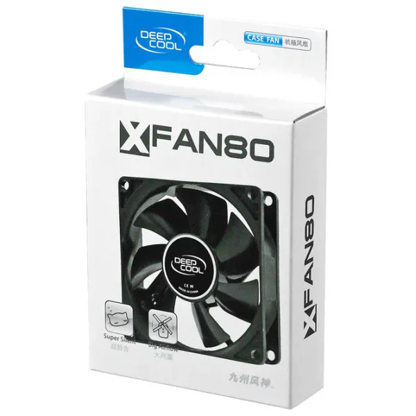 Вентилятор для корпуса Deepcool XFAN80 Гидродинамический/ 1800 об/ мин photo 3 Вентилятор для корпуса Deepcool XFAN80 Гидродинамический/ 1800 об/ мин photo 3