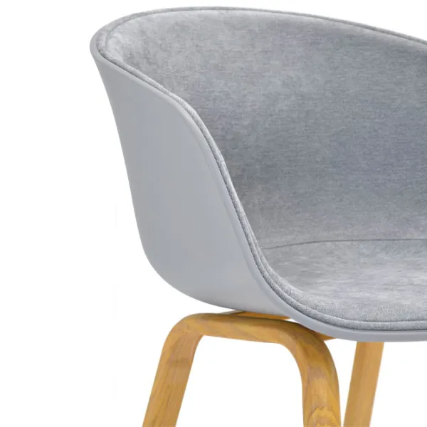 Scaun de bucătărie DecoPrim Cortez Stofă/ Gray photo 5