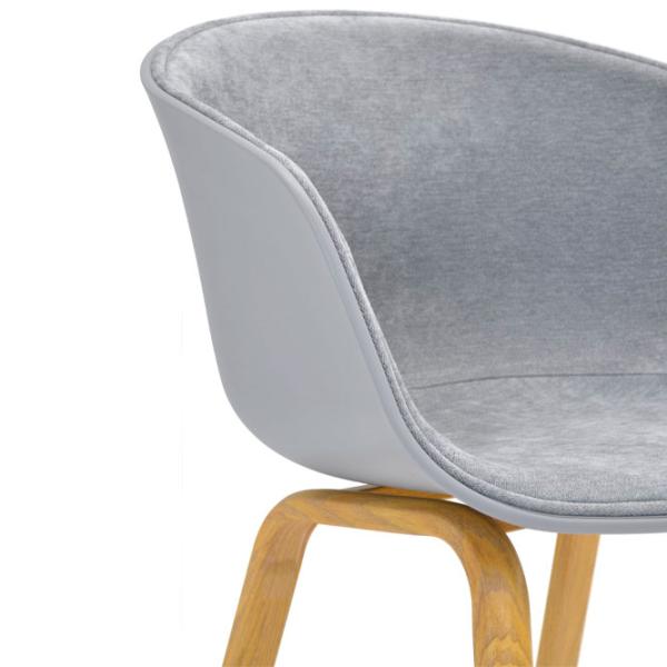 Scaun de bucătărie DecoPrim Cortez Stofă/ Gray photo 5