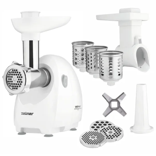 Mașină de tocat carne ZELMER ZMM4048 1900 W/ 2.5 kg/ min/ White photo 2