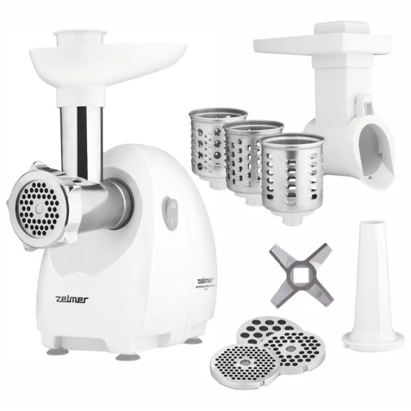 Mașină de tocat carne ZELMER ZMM4048 1900 W/ 2.5 kg/ min/ White photo 2