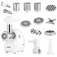 Mașină de tocat carne ZELMER ZMM4055 1900 W/ 2.5 kg/ min/ White photo 2