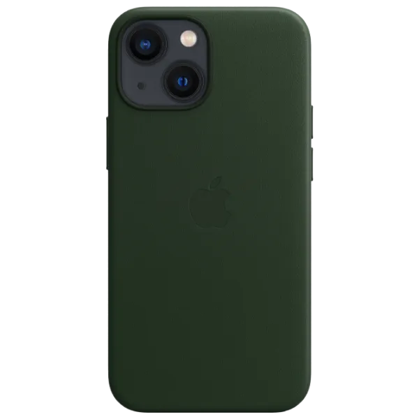 Husă pentru smartphone Apple iPhone 13 mini Apple/ Back/ Piele/ Green photo 2 Husă pentru smartphone Apple iPhone 13 mini Apple/ Back/ Piele/ Green photo 2