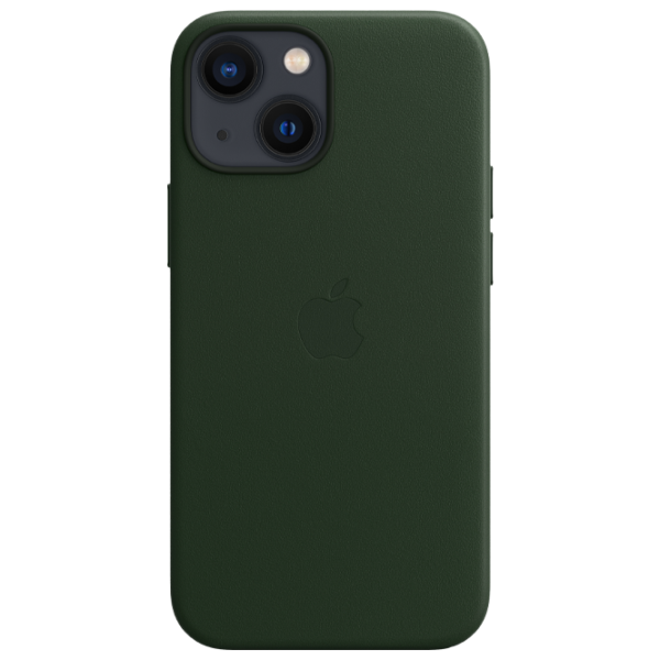 Husă pentru smartphone Apple iPhone 13 mini Apple/ Back/ Piele/ Green photo 2 Husă pentru smartphone Apple iPhone 13 mini Apple/ Back/ Piele/ Green photo 2