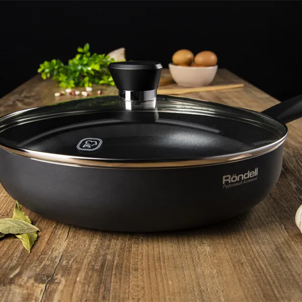 Сковорода Rondell Arabesco RDA-874 Классический / 28 см / Черный photo 5 Сковорода Rondell Arabesco RDA-874 Классический / 28 см / Черный photo 5