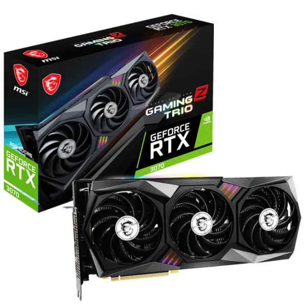 Placă de bază MSI GeForce RTX 3070 GAMING Z TRIO LHR PCI Express x16 4.0 / 8 GB photo 6