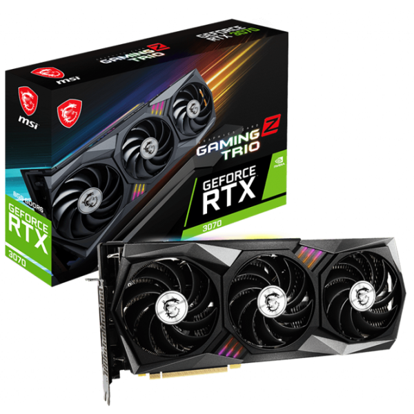 Placă de bază MSI GeForce RTX 3070 GAMING Z TRIO LHR PCI Express x16 4.0 / 8 GB photo 6