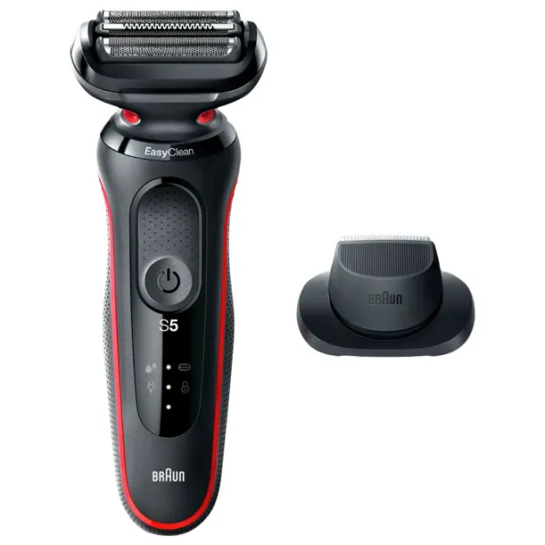 Aparat de ras electric Braun Series 50-R1200s Red Black  photo 2