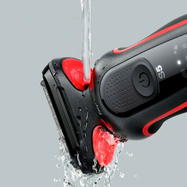 Aparat de ras electric Braun Series 50-R1200s Red Black  photo 4
