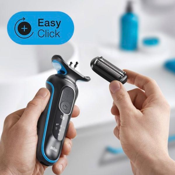 Бритва электрическая Braun Series 50-B1000s Синий Черный  photo 6
