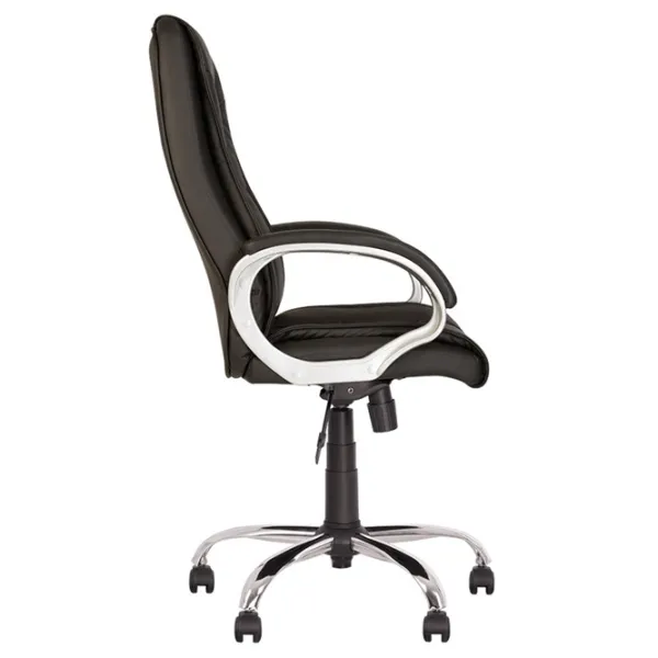 Fotoliu de birou Nowy Styl Elly Chrome Piele artificială/ Black photo 3 Fotoliu de birou Nowy Styl Elly Chrome Piele artificială/ Black photo 3
