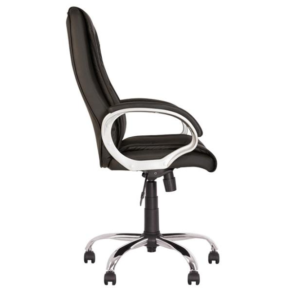 Fotoliu de birou Nowy Styl Elly Chrome Piele artificială/ Black photo 3 Fotoliu de birou Nowy Styl Elly Chrome Piele artificială/ Black photo 3
