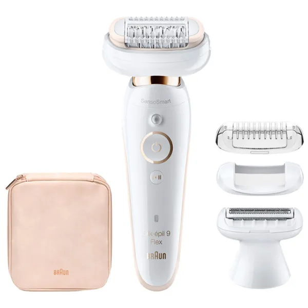 Эпилятор Braun SES 9002 3D Сухая/ Влажная/ Золотой Белый photo 4
