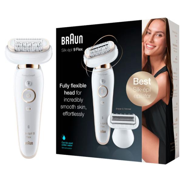 Эпилятор Braun SES 9002 3D Сухая/ Влажная/ Золотой Белый photo 6