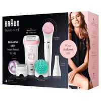 Epilator Braun SES 9985 BS Uscată/ Umedă/ Pink White photo 5